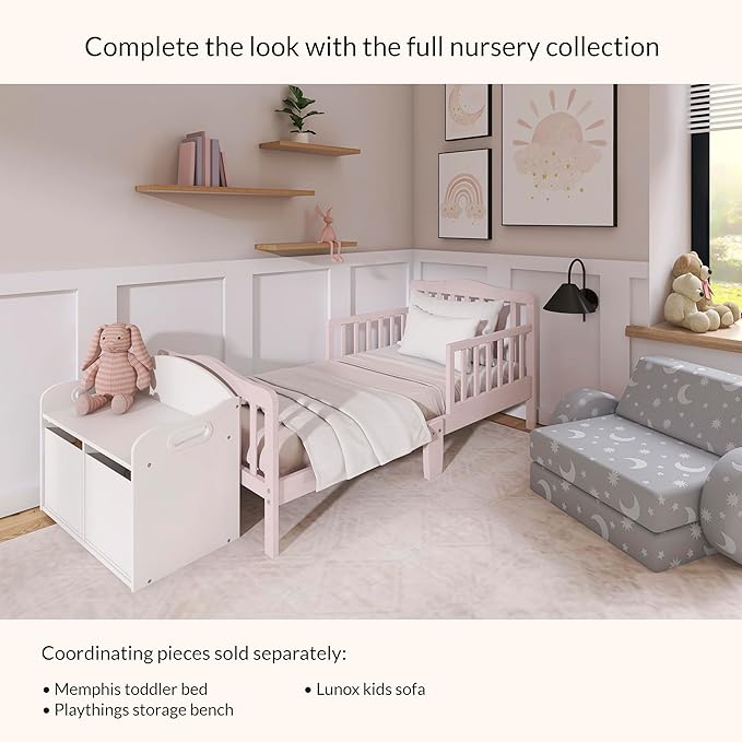 Cama Toddler Dream On Me Diseño Clásico Rosa miniatura 7