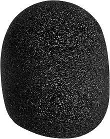 Para-brisa para microfone tipo bola de espuma no palco, preto