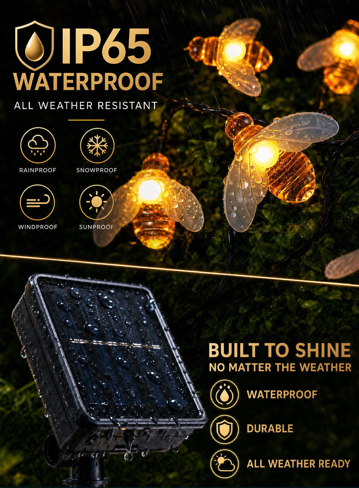 Amazon.co.jp: ITICdecor ソーラーストリングライト 防水 LED30個