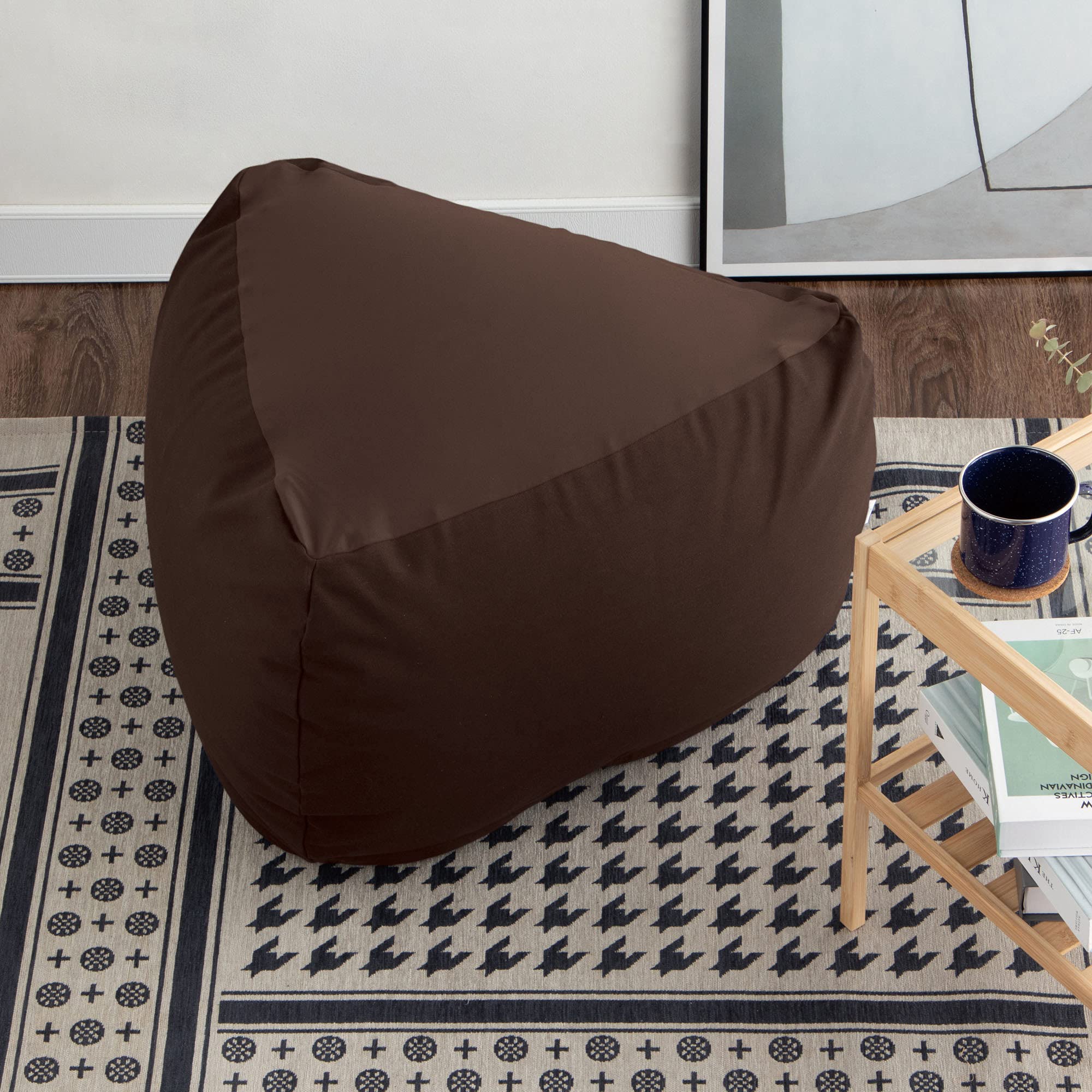 Amazon.co.jp: MOGU(モグ) ビーズクッション 三角フィットソファミニ