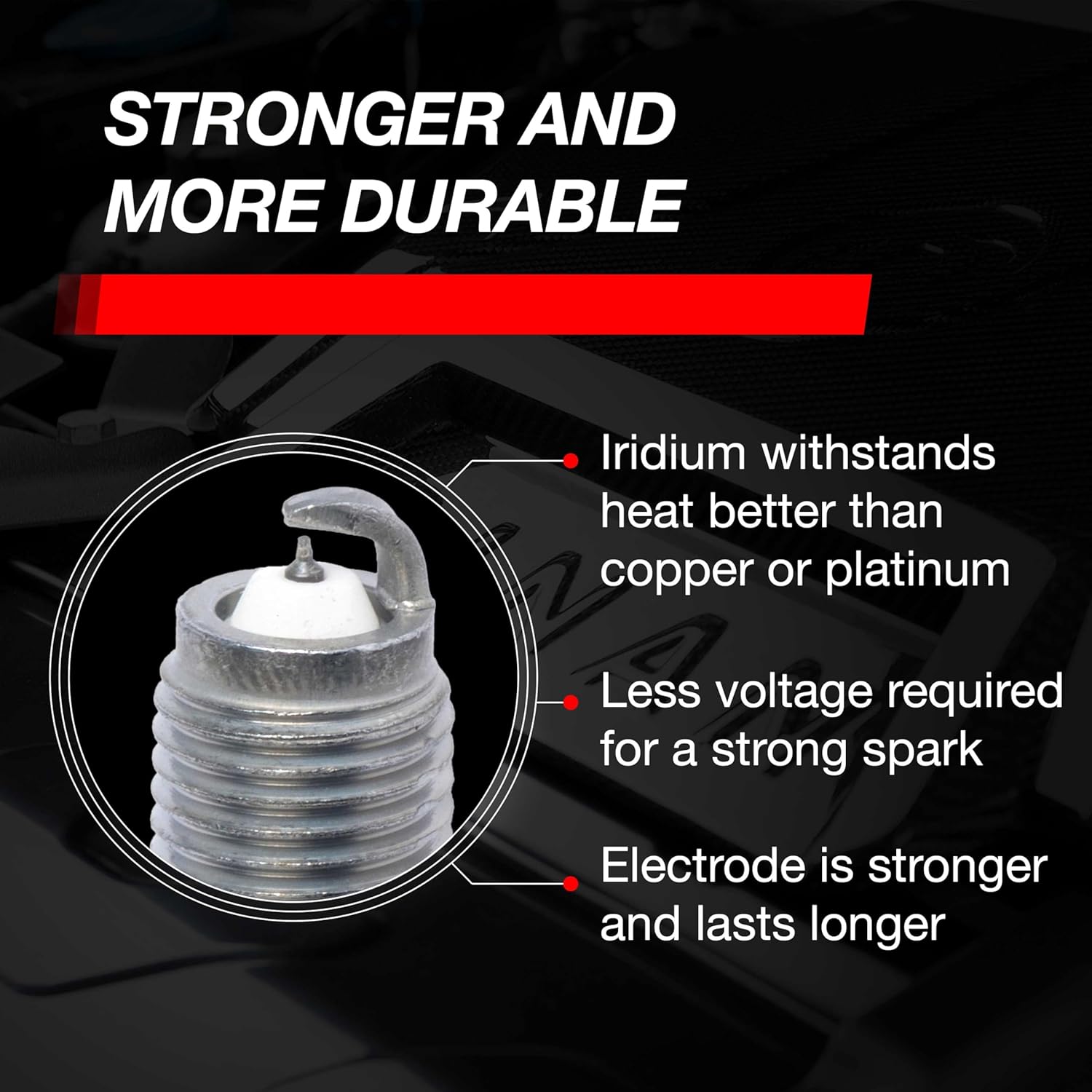 D640-0002 Dinan Iridium Spark Plug - 12x26.5x14MM (HV) - Heat Range 9