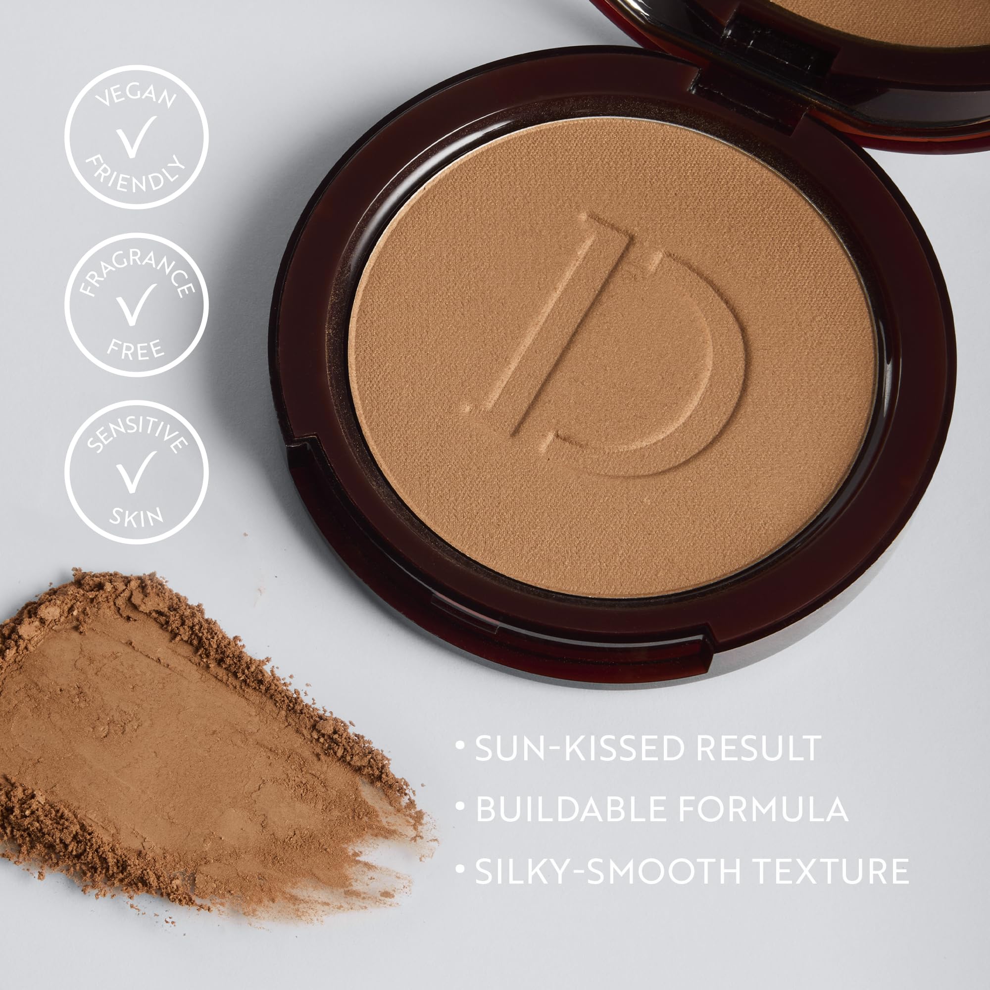 IsaDora The Bronzing Powder - gepresstes Bronzer-Puder für einen natürlich sonnengeküssten Teint mit einer aufbaubaren Formel zum Contouring – Veganes Make-up, tierversuchsfrei (46 Golden Tan)