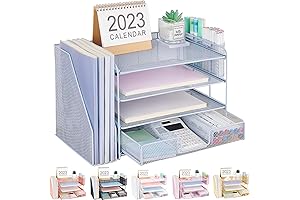 Chic Blue Desk Organizers and Accessories: Tidy Up Your Workspace in Style