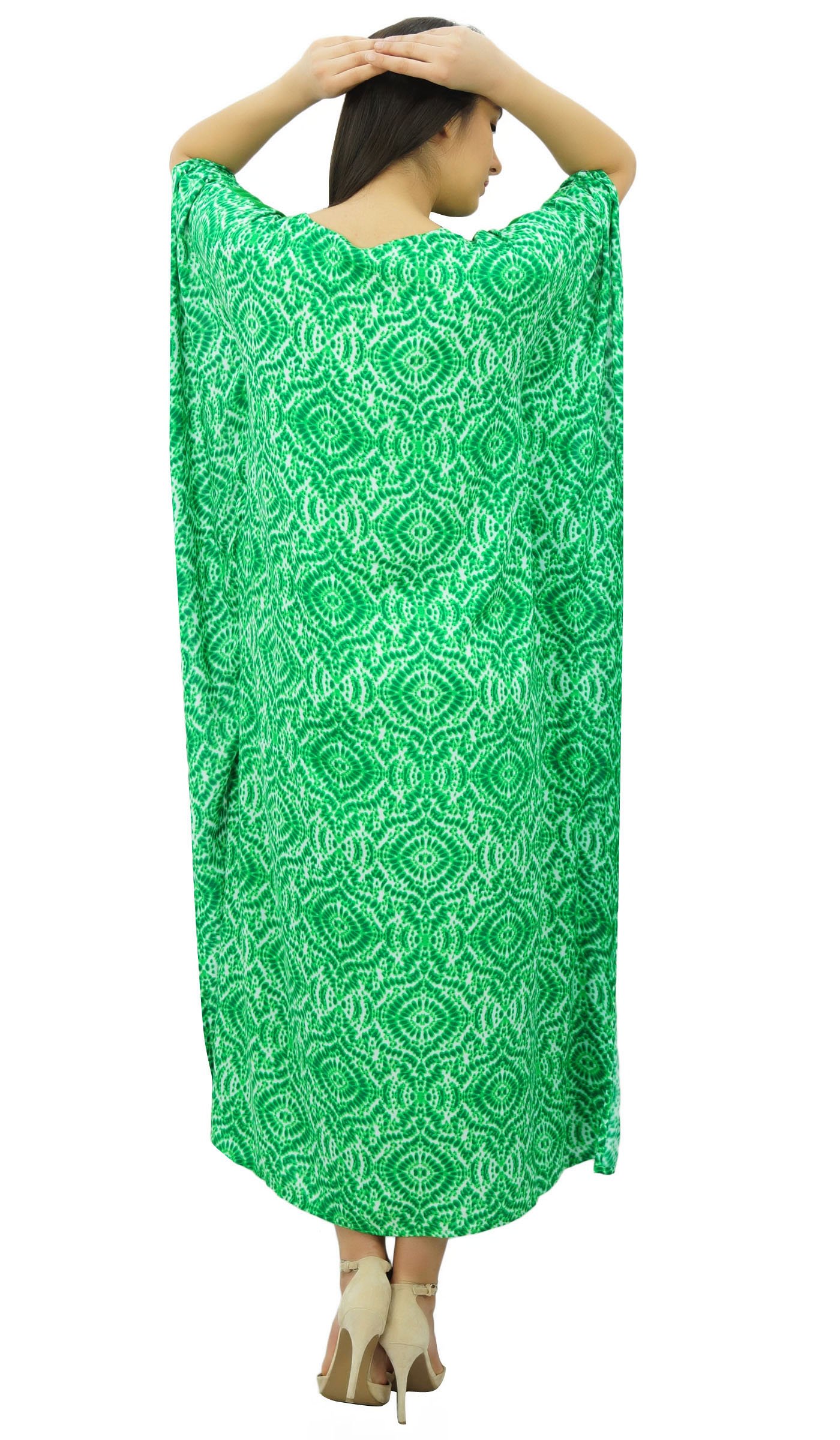 Bimba Femmes Longue Maxi Kimono Caftan Concepteur Rayonne Caftan Plage Coverup