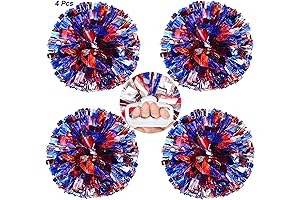 AUHOKY Metallic Cheerleading Pom Poms for Spirited Performances