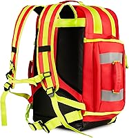 Vista 5 de Scherber Mochila de primera respuesta de primera calidad totalmente surtida EMT/EMS Medic Trauma & Oxygen Medical Professional Kit Bolsa con 4