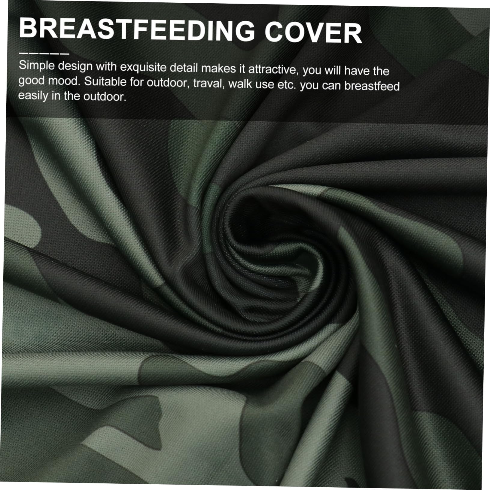 ifundom 2stücke Outdoor Stillcover Camouflage-design Bequemer Still-schal Für Unterwegs Atmungsaktives Und Hautfreundliches Still-tuch Für Mütter Beim Reisen Und Spazierengehen