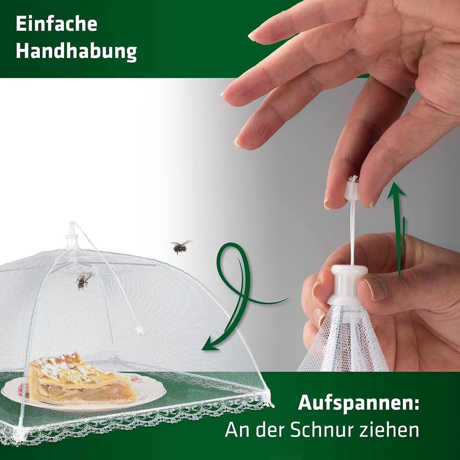 Housse Anti-Mouches MRNHA - Lot De 3, Protection Pour Gâteaux Et Fruits - 8