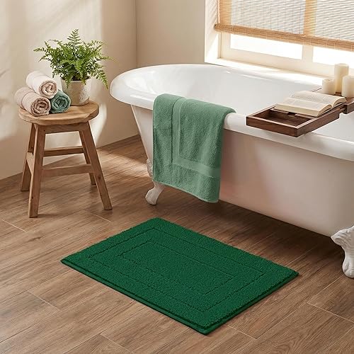 Miniatura 127 de GRANNY SAYS Alfombras de baño antideslizantes, lavables, extra suaves y absorbentes de agua para baño, alfombra de baño peluda de felpa, alfombra