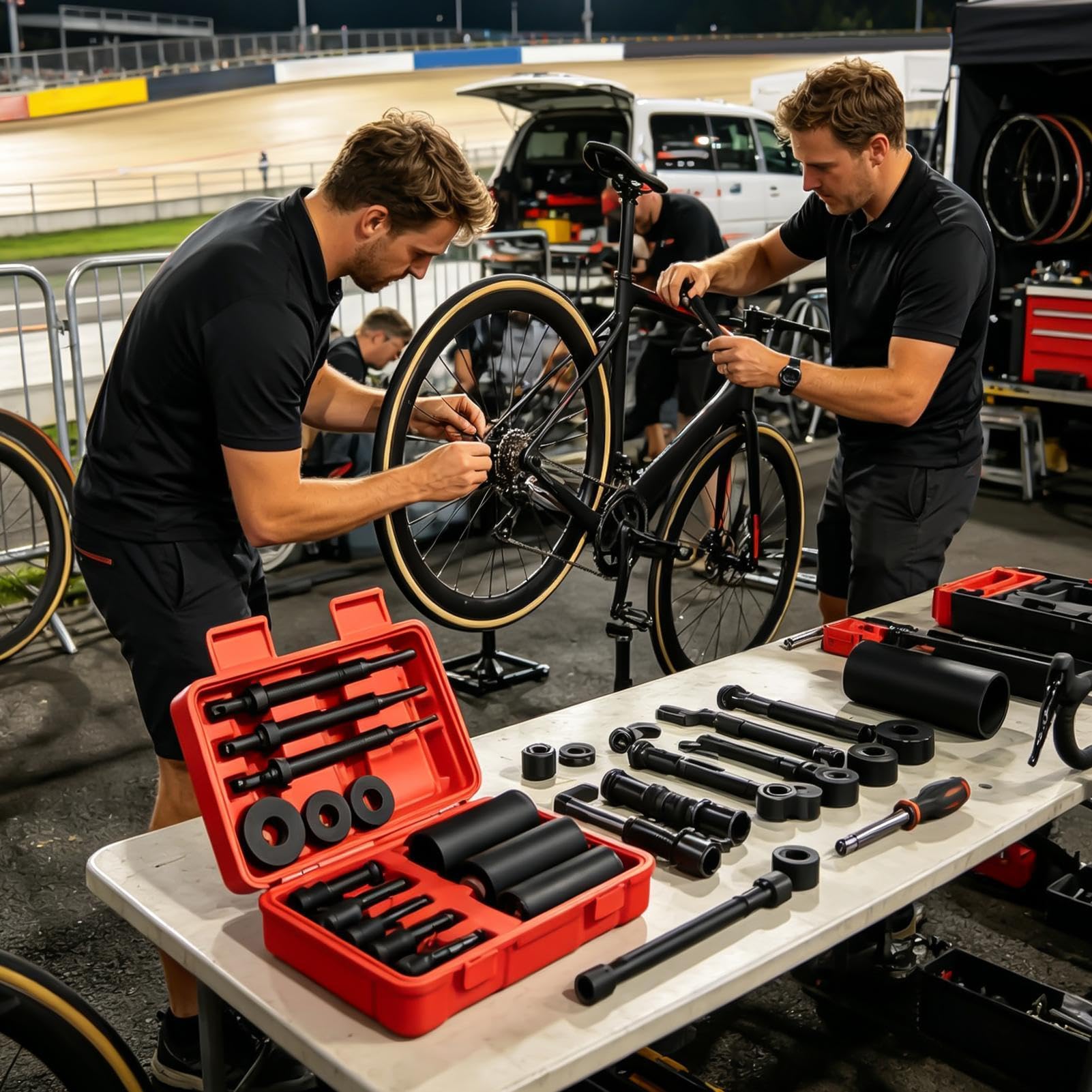 Generisch Lagerentfernungswerkzeug Fahrrad-Reparatur-Set | Fahrrad-Lagerausbauwerkzeug für Werkstatt, Heimgarage, Mountainbike, Rennrad, Straßenrad, Gravelbike, Offroad, Outdoor,