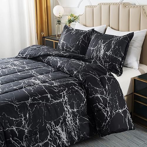 Miniatura 4 de Caressma Juego de edredón bohemio tamaño individual, reversible para todas las estaciones, juego de ropa de cama de microfibra ultrasuave y