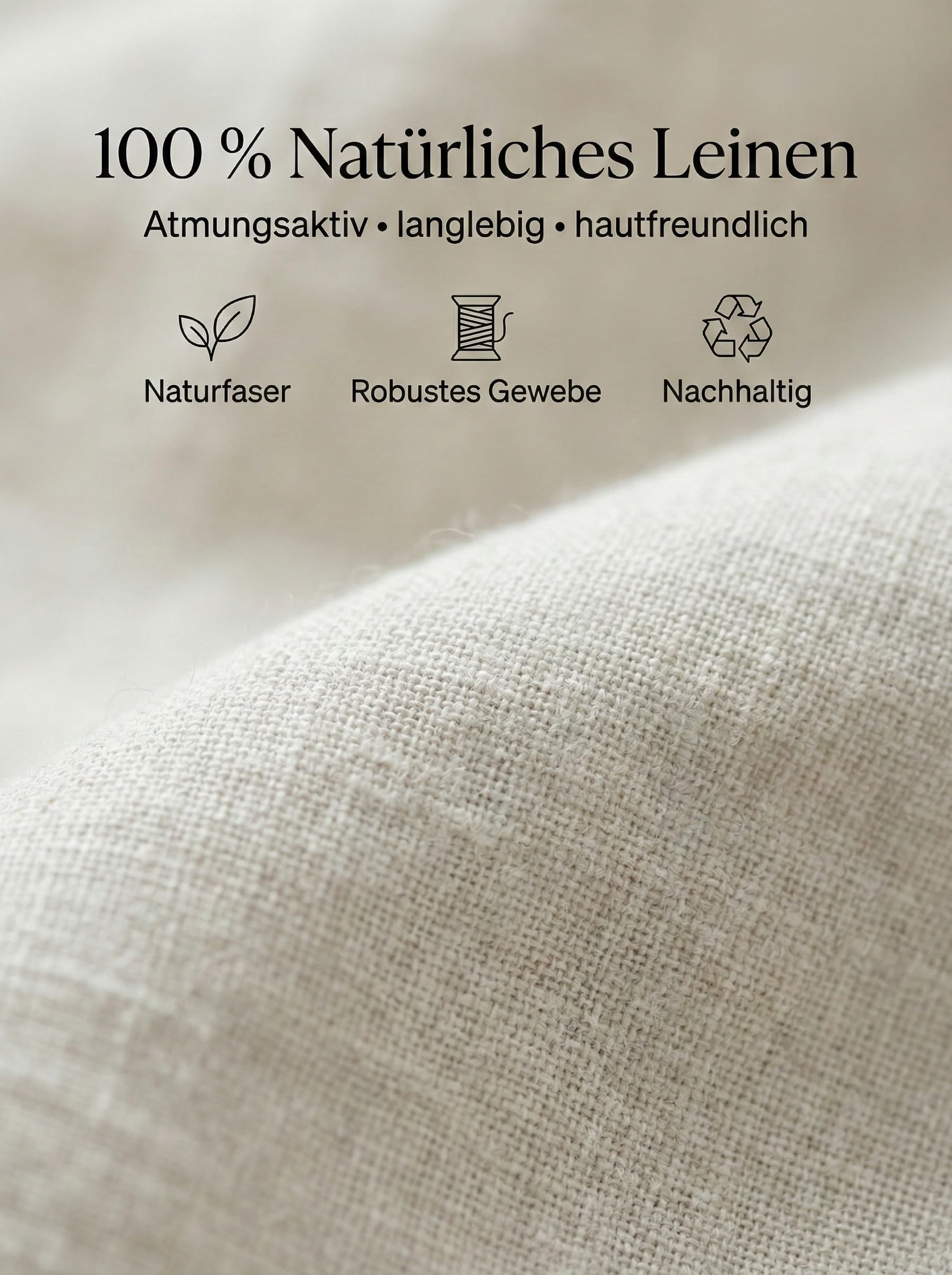 Leinen Spannbettlaken – 100% Stonewashed Leinen – Rundumgummi – Atmungsaktiv, Temperaturregulierend & Hautfreundlich – Ohne Kissenbezüge (Blau, 180 x 200 +30 cm)