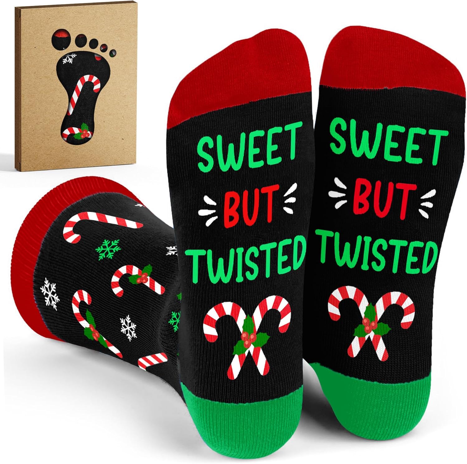 Calcetines Candy Cane - Regalos de Navidad para Mujer