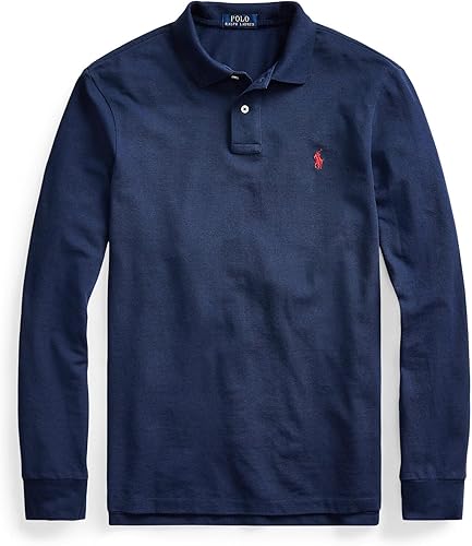 Miniatura 4 de POLO RALPH LAUREN Polo Classic Fit Manga Larga Azul XL, Azul