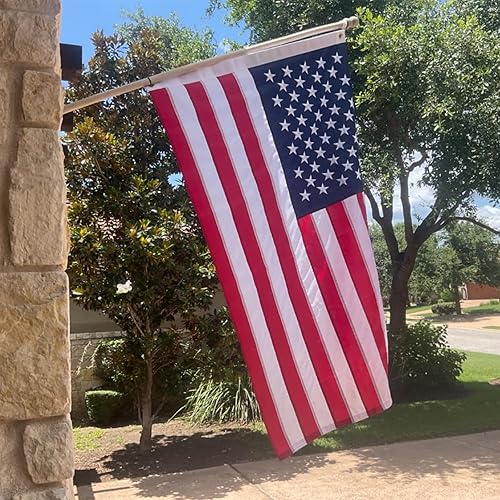 Miniatura 3 de Bradford Bandera estadounidense de 4 x 6 pies para exteriores, fabricada en Estados Unidos, banderas bordadas de Estados Unidos de doble cara