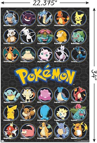 Miniatura 3 de Trends International Pokémon - El favorito de todos los tiempos - Póster de pared (22.37 pulgadas x 34 pulgadas  56.8 x 86.36 cm., póster y paquete