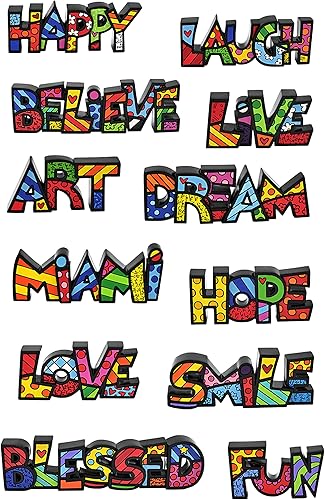 Miniatura 7 de Britto Romero Resin Figurine 35 x 9 Smile Word