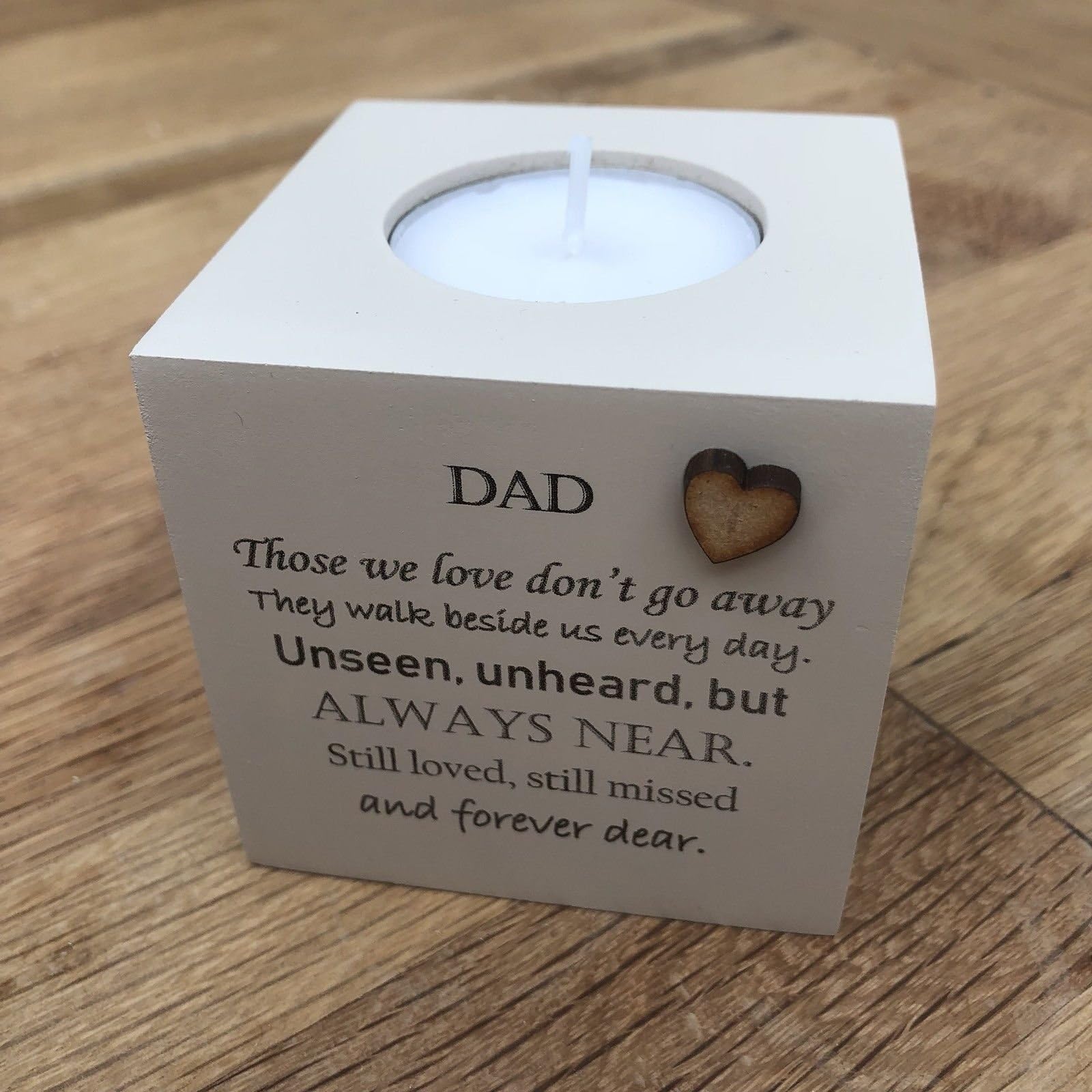 Personalised Candle in memory of Dad or any loved one DAD NANA FRIEND HUSBAND MUM any name you want