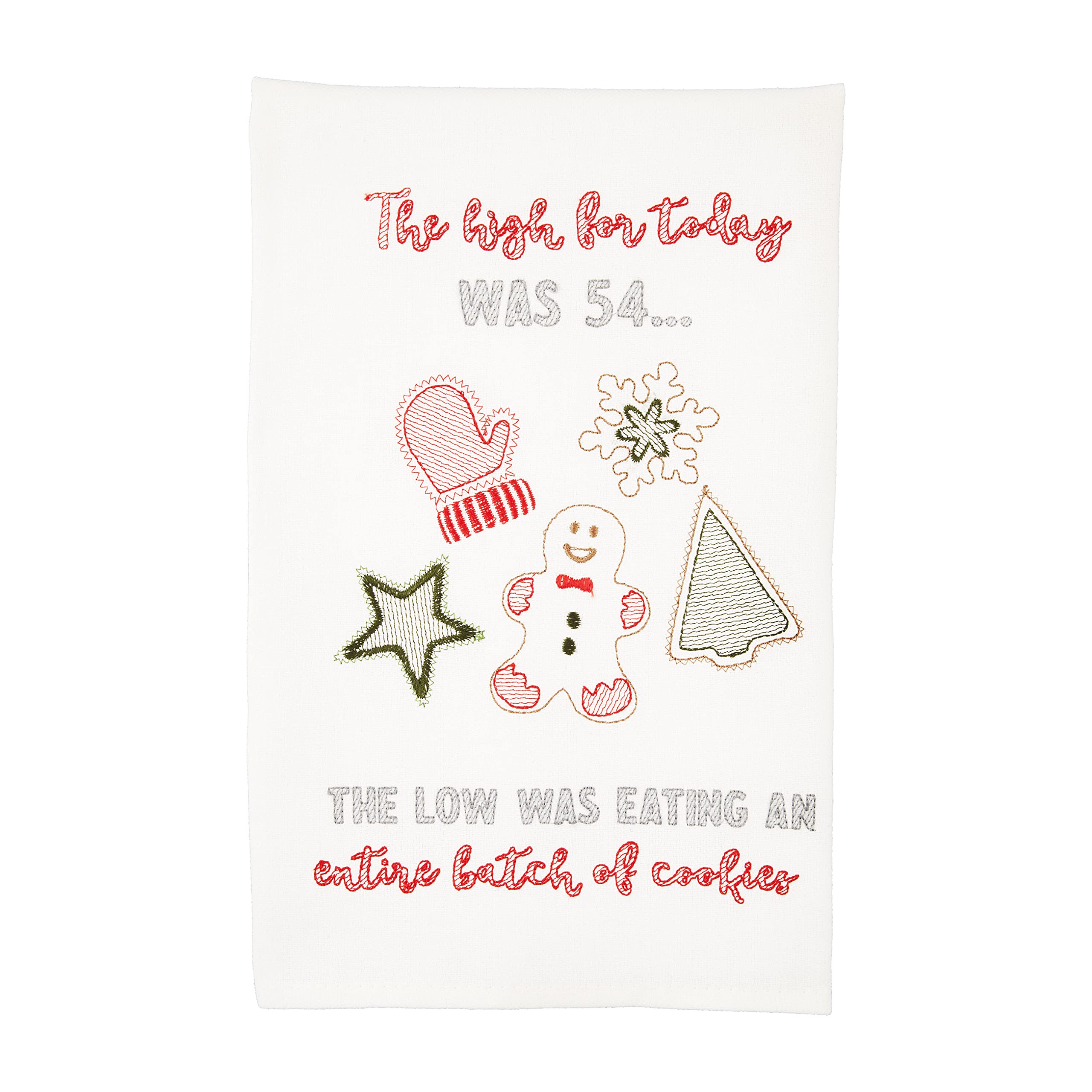 Torchons de Noël en coton brodé idée cadeau pour les fêtes