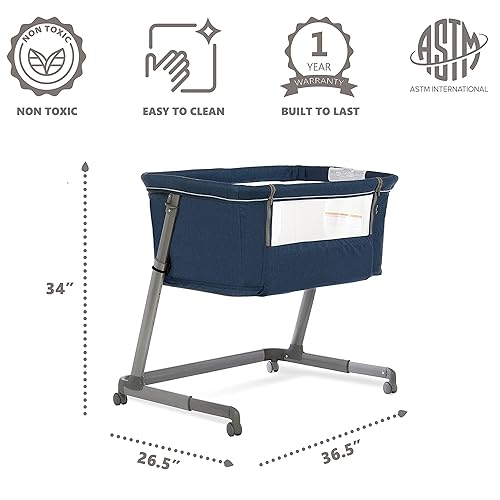 Miniatura 3 de Dream On Me Waves - Cuna 3 en 1 para bebé, cama de noche y corral, siete posiciones de altura ajustable, moisés ligero y portátil, certificado JPMA