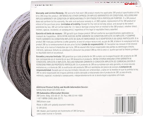 Miniatura 10 de 3M Cubitron II Hookit 34440 - Rollo de lija abrasivo de doble agujero, 2.756 in x 26.2 ft, grado 40+, papel de lija automotriz para eliminación de