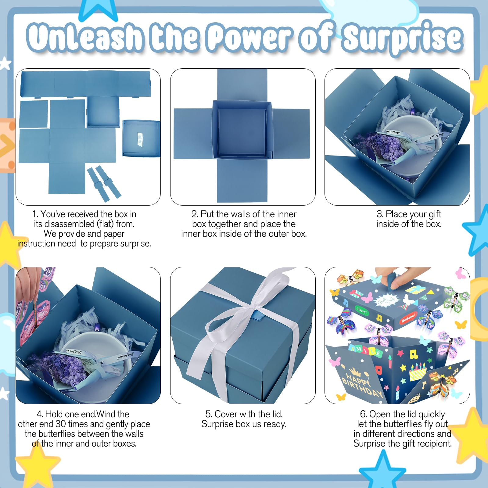Flying Butterfly Cards Int!rend Butterfly Explosion Box - Exploding ...