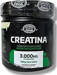 Suplemento Creatina Hidrolisada Micronizada Monohidratada 300g Sem Sabor Energia Muscular