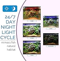 Vista 2 de hygger Luz LED Avanzada para Acuario con Temporizador, Ciclo de Iluminación 24/7 y Modo DIY, Luz de Espectro Completo para Tanque de Peces de 12-17