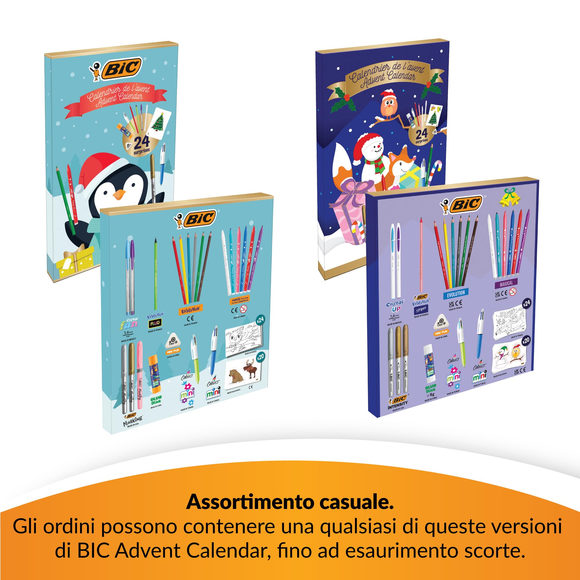 Calendario Dell'Avvento 2025 – Cancelleria Creativa Per Scrapbooking E Progetti Fai Da Te, 24 Giorni