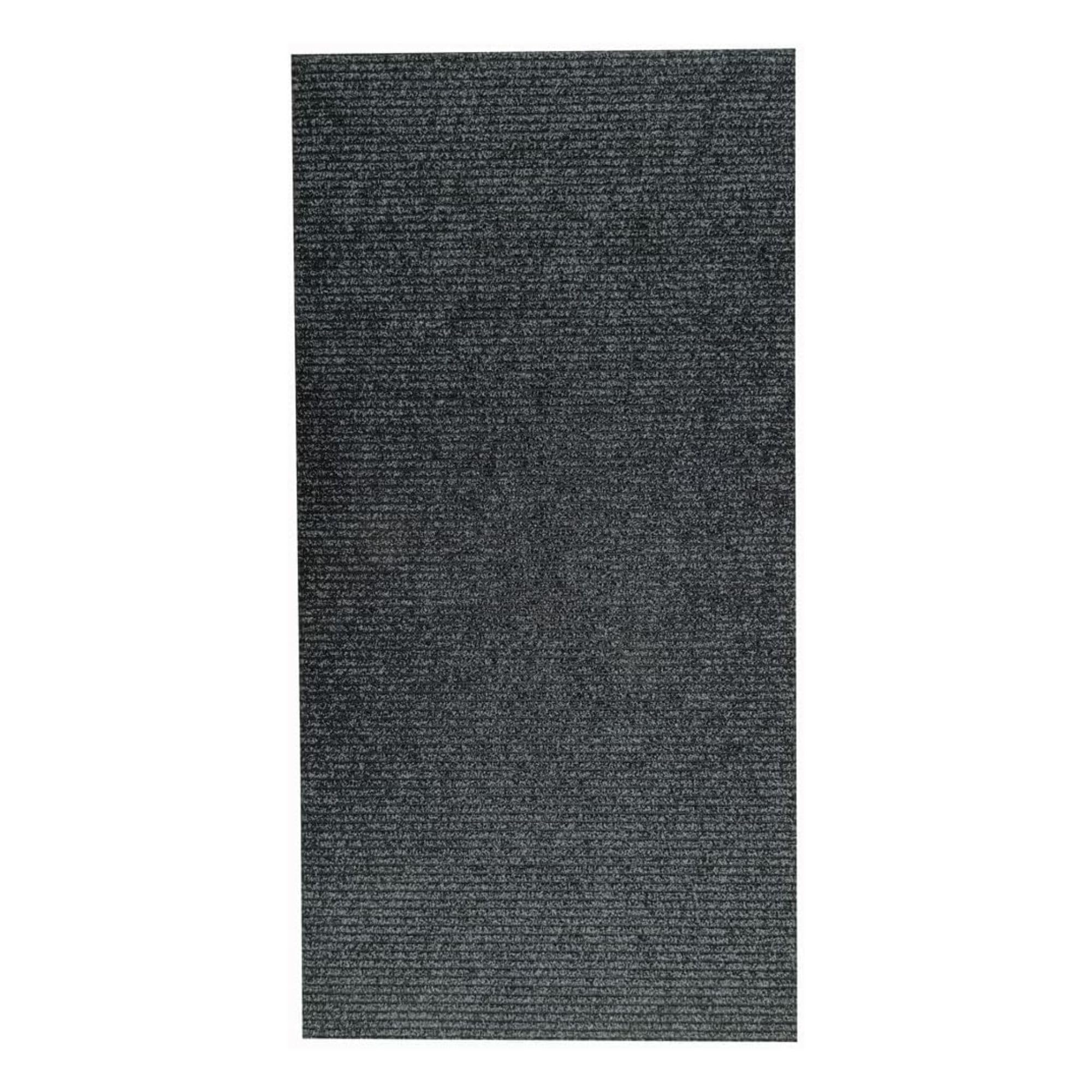 Zerbino Ingresso Casa Portale Alto Traffico Pulisce Scarpe 100 x 200 cm Nero | Feltro in polipropilene da 4,2 mm, cattura fango, polvere e umidità, uso interno o esterno, aspira e pulisce