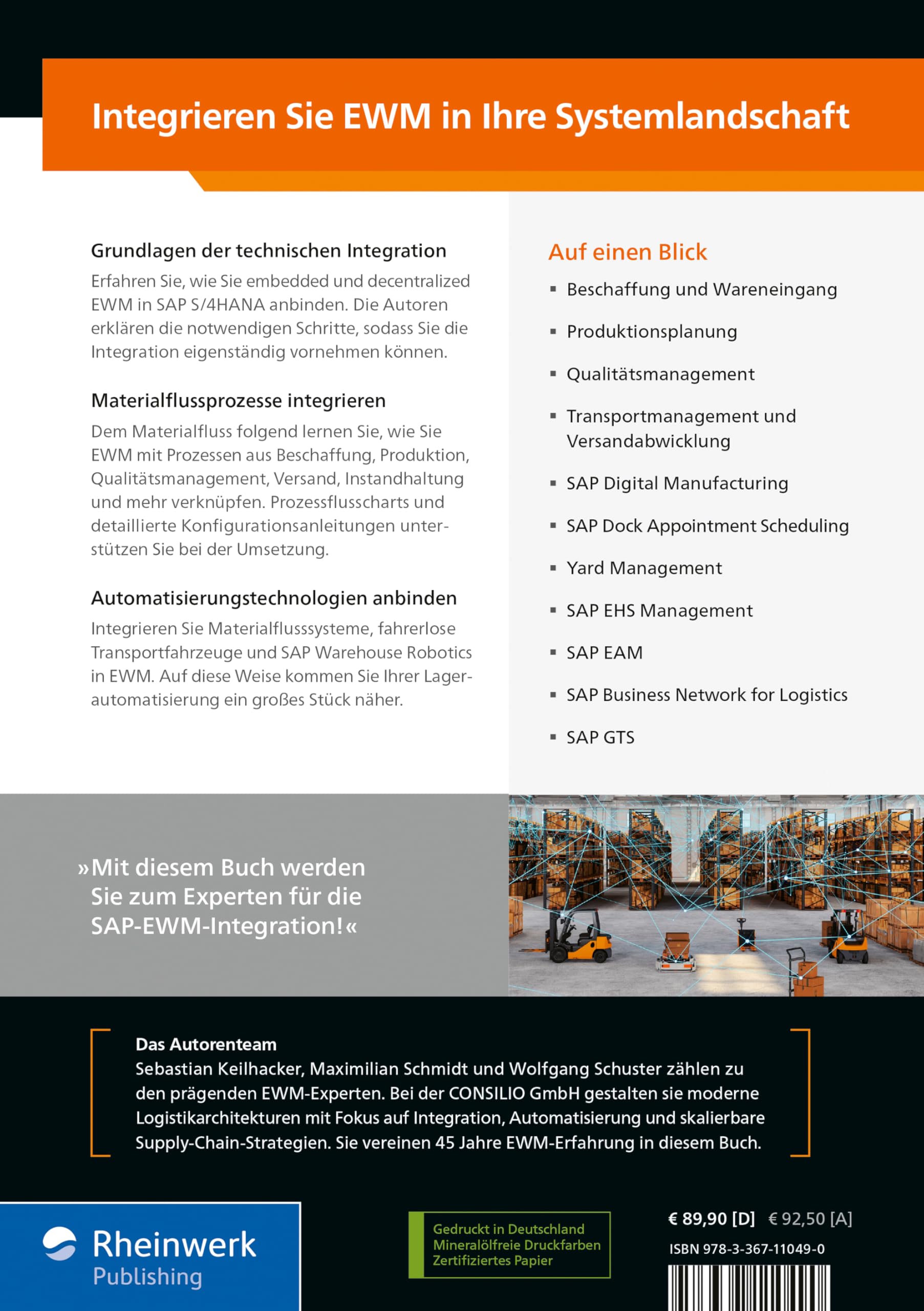 SAP EWM – Integration: Technischer Leitfaden zur Integration von SAP EWM mit SAP S/4HANA und anderen SAP-Komponenten (SAP PRESS)