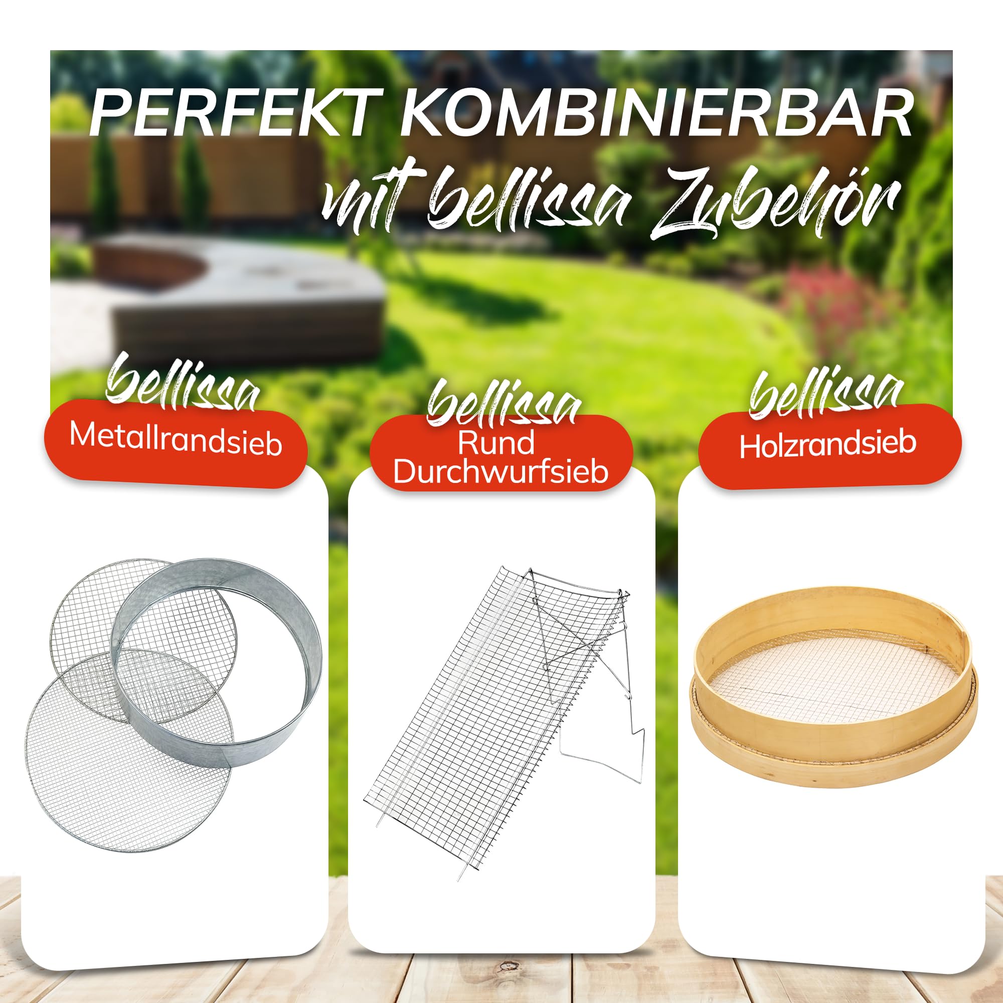 bellissa – Komposter für Garten 100x100x100cm (L) – Gartenkomposter in Holz-Metall Optik feuerverzinkt – Optimale Belüftung für schnelle Kompostierung – Nachhaltige Gartenlösung für Bio-Komposthaufen