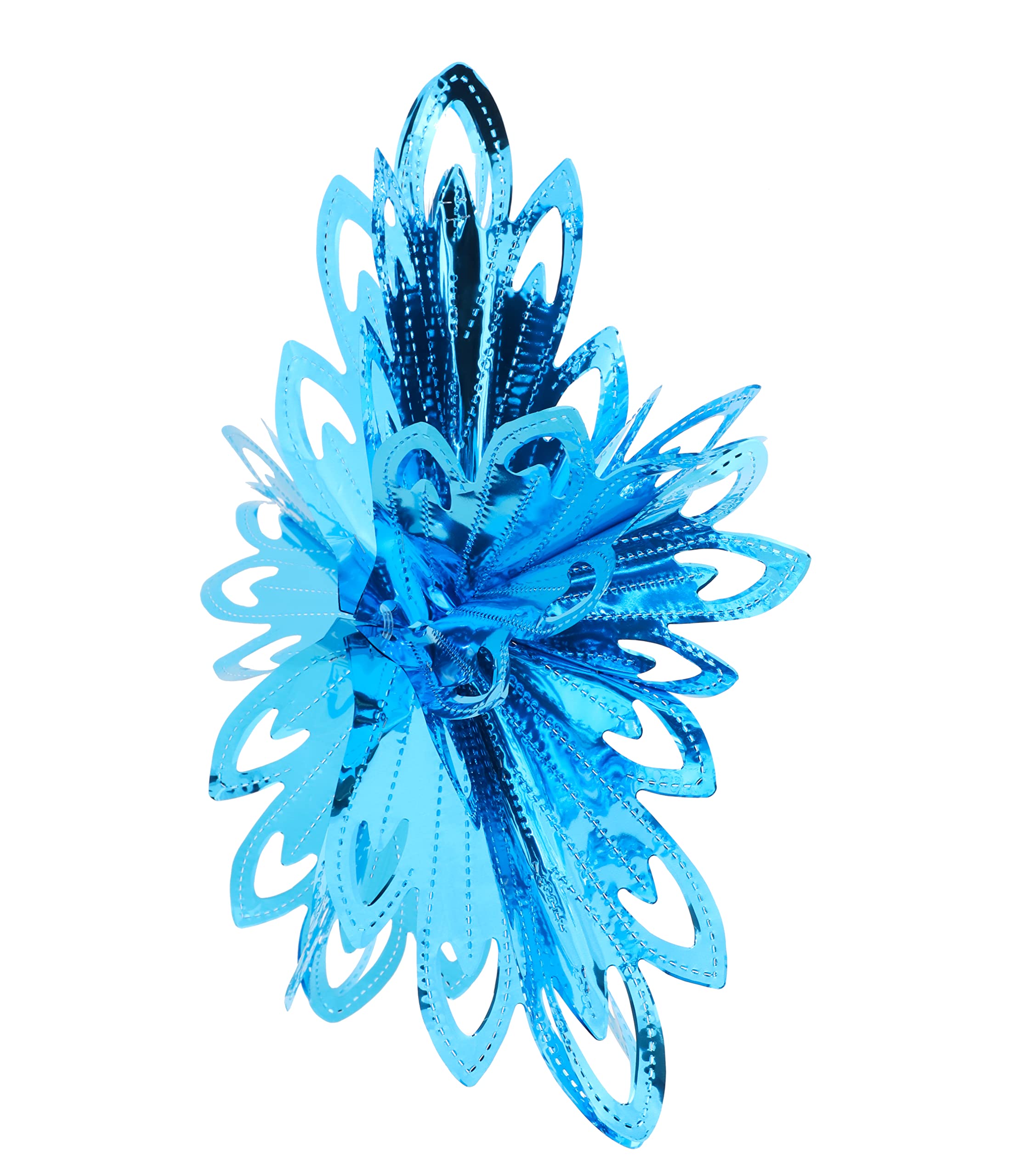 Christmas Concepts® 16” (1.3ft) Large Foil 3D Star Hanging Decoration - Christmas Trimming (Turquoise), 16" - Image 3