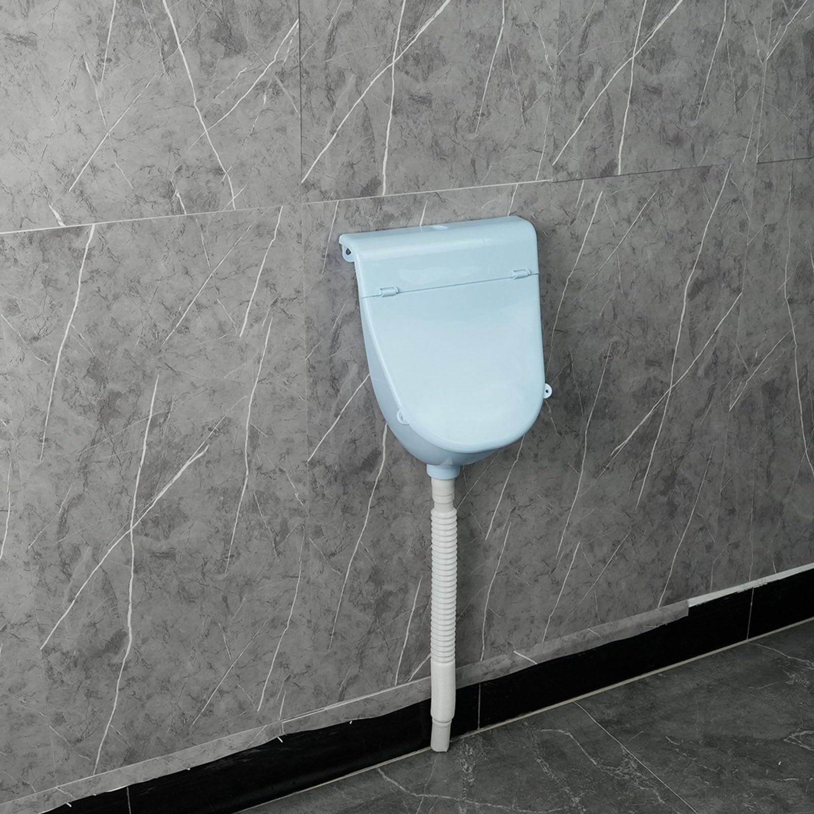 Orinal al aire libre montado en la pared de alta eficiencia con cubierta portátil sin agua