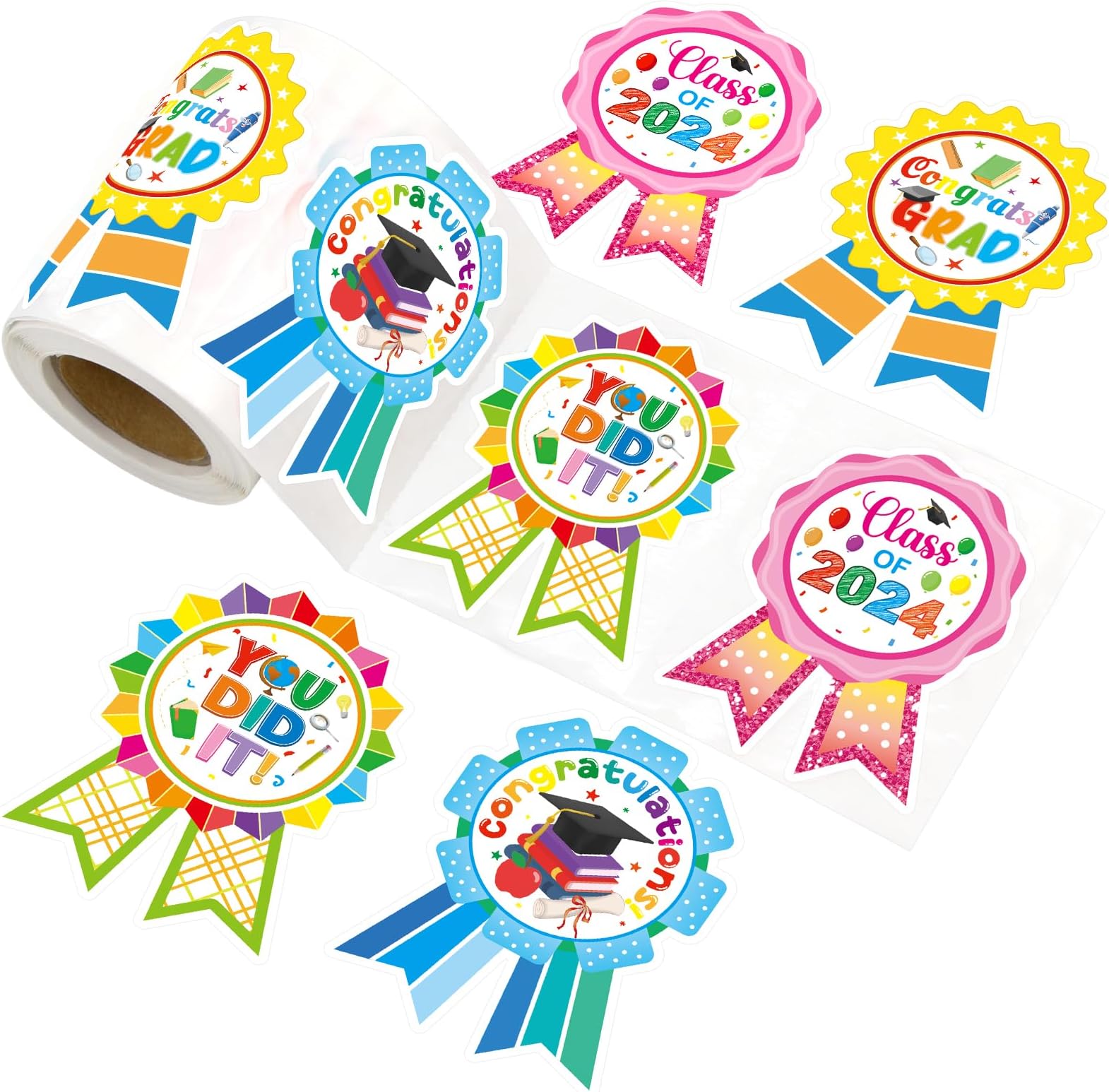 amazon-waahome-36pcs-2023-flower-graduation-stickers-gift-labels
