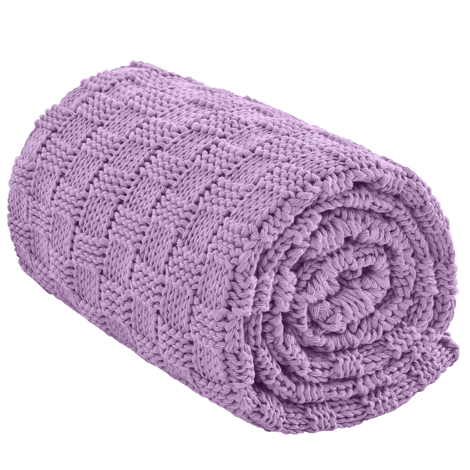 Wellfeel Knitted Weighted Blanket Lilac
