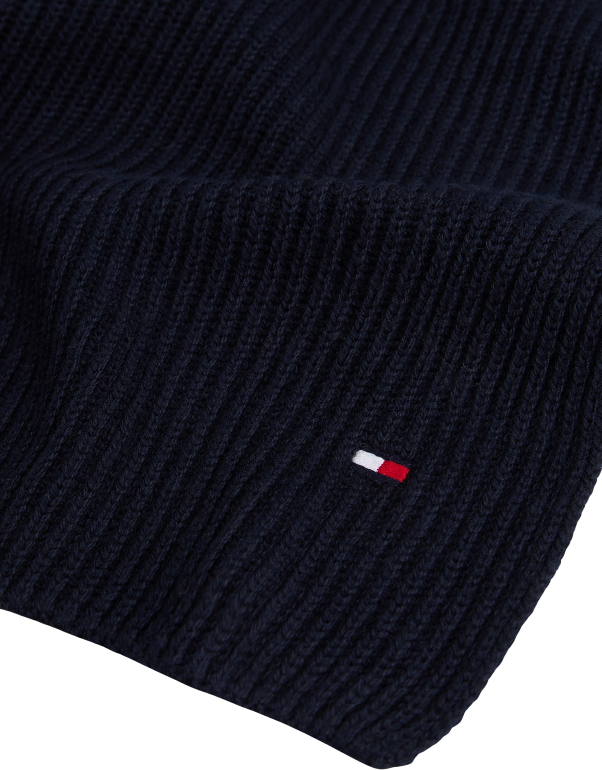 Tommy Hilfiger Uomo Sciarpa Flag Pima Cotton Cash in Maglia a Costine