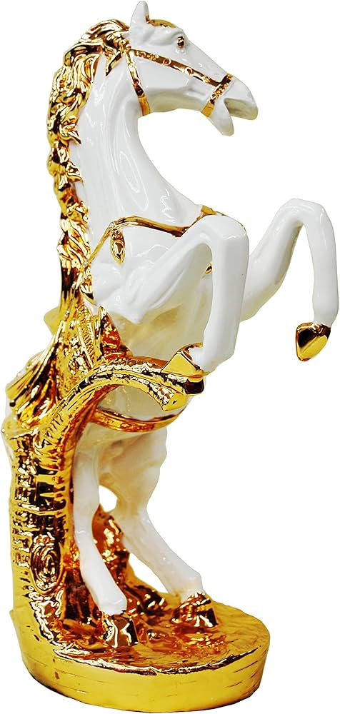 Amazon.co.jp: 立ち馬M 馬 跳ね馬 開運 招福 縁起物 風水金運 幸運