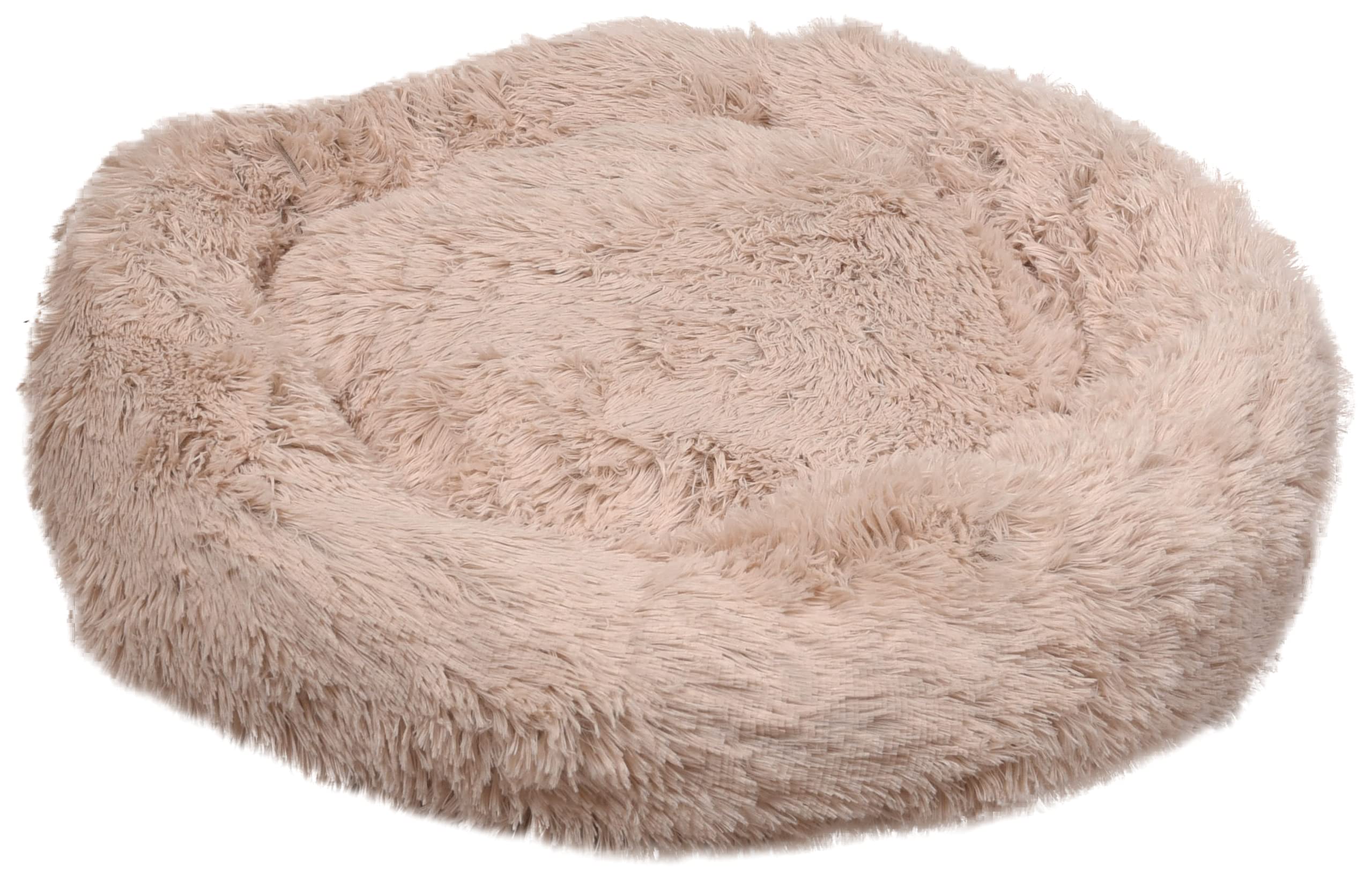 Flamingo Korb Krems Rund Beige 70x70x18cm