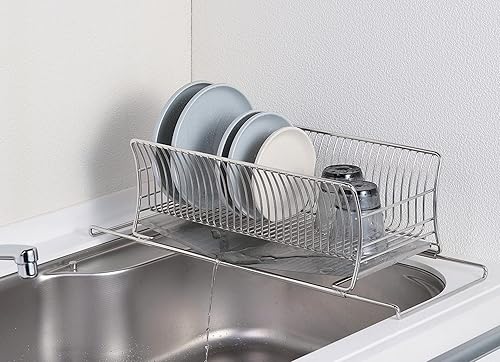 Miniatura 3 de Pearl Metal HB-5530 - Cesta escurridor de silicona, delgada, tipo deslizante, acero inoxidable 18-8, Sustina