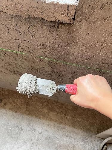 Miniatura 6 de Paleta de margen de 5 "x 2" de acero al carbono mango suave herramienta de albañilería con mango de agarre suave