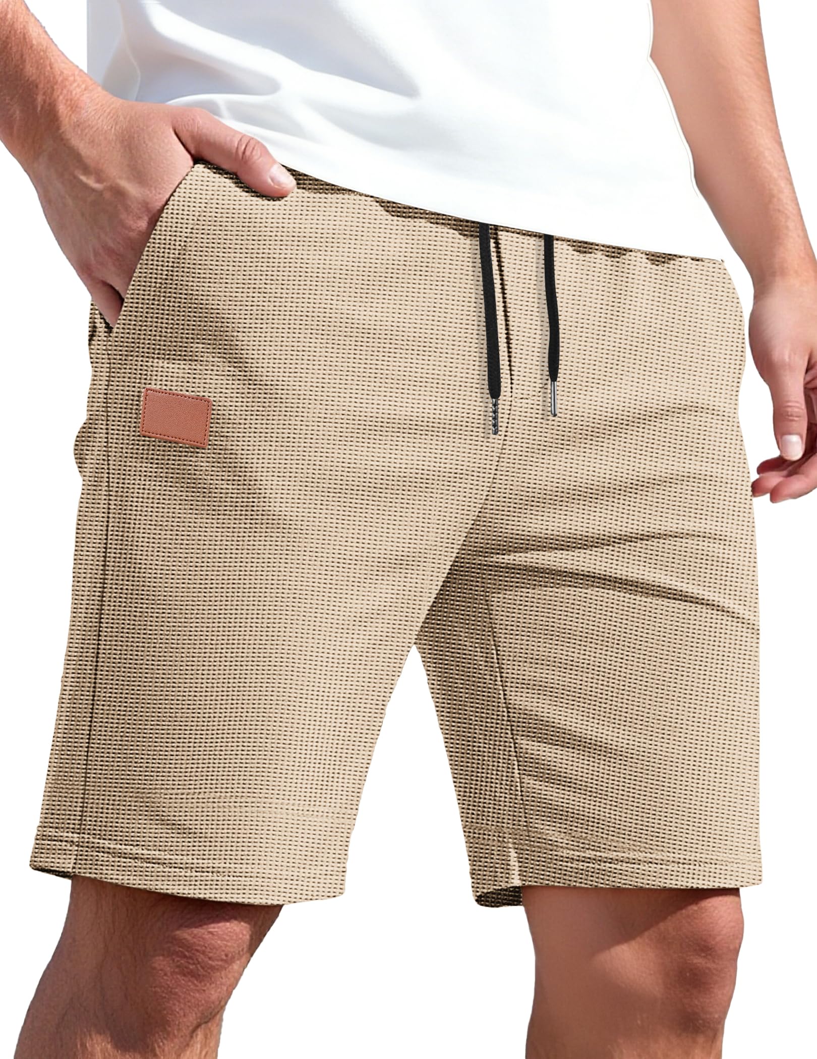 TARAINYA Pantaloncini Quadri Uomo Cotone Coulisse Estivi Causal Pantaloni Corti Uomo con Tasche