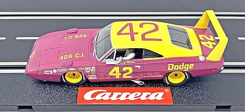 Miniatura 2 de Carrera 30941 Dodge Charger Daytona No. 42 1:32 Escala Digital Slot Car Racing Vehículo Digital Ranura Coche Carreras Pistas