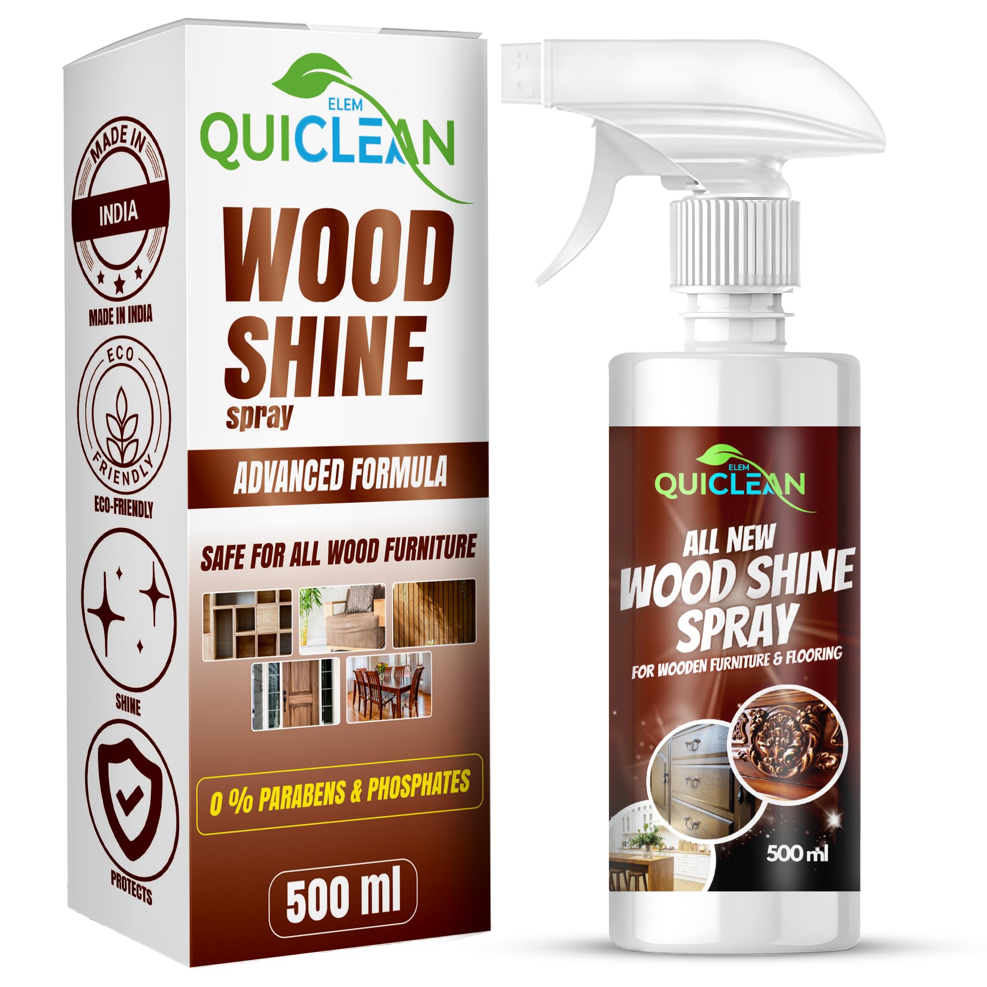 See full amazon price history chart for Quiclean All New Wood Shine Spray For Furniture 500ml | Natural Wood Cleaner, Shiner & Conditioner | Wood Shine Polish For Furniture, Laminates & Flooring | Cleans, Protects & Shines Wood | PK Of 1 Quiclean All New Wood Shine Spray For Furniture 500ml | Natural Wood Cleaner, Shiner & Conditioner | Wood Shine Polish For Furniture, Laminates & Flooring | Cleans, Protects & Shines Wood | PK Of 1 (B0C16WY5Z9) Amazon Price History, Amazon Price Tracker