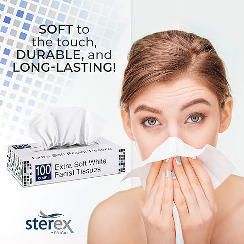 Miniatura 4 de Pañuelos faciales extra suaves, grandes (caja de 30 cajas, 100 hojas por caja)