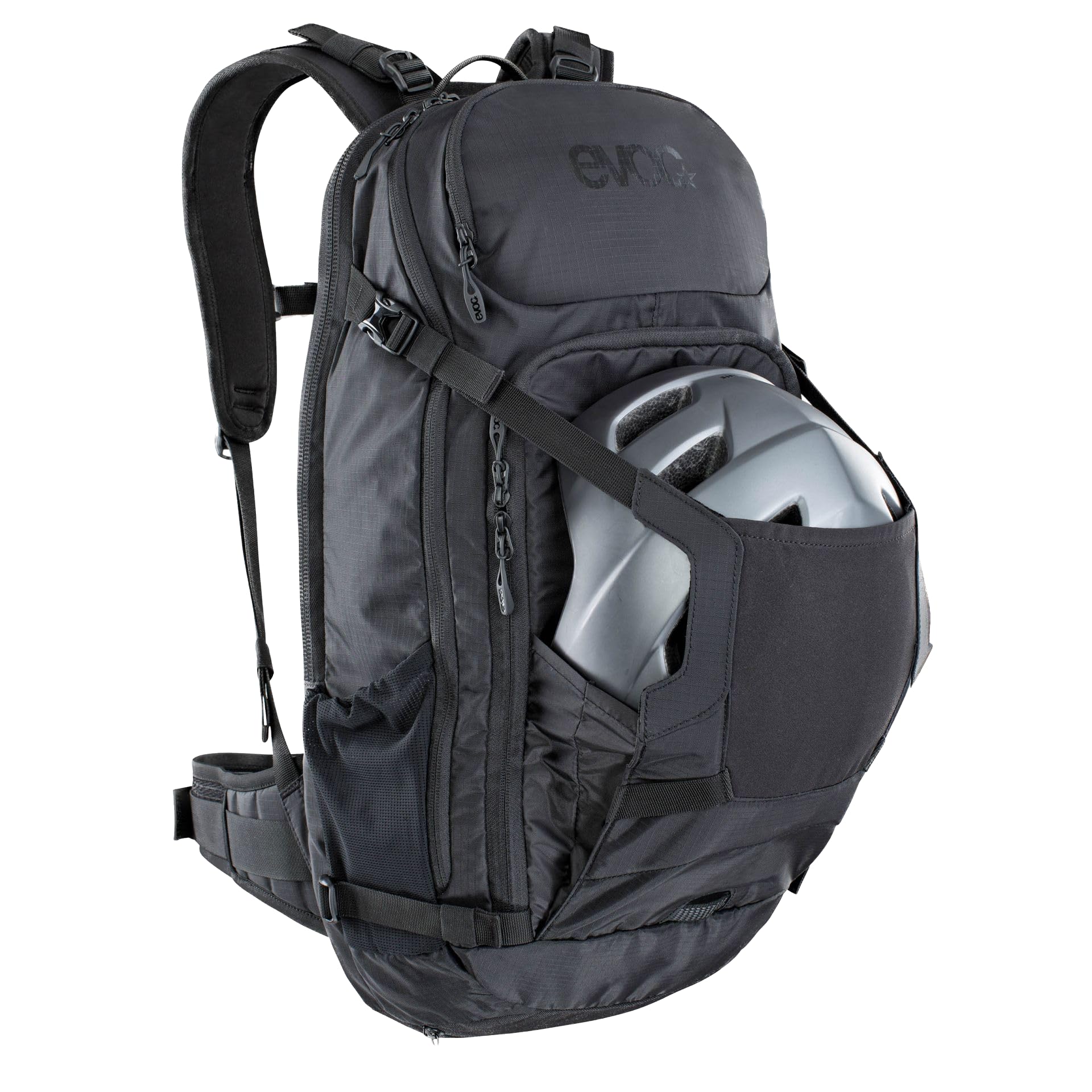 EVOC Fr Trail E-ride sac à dos protecteur pour e-mountain bikes (compartiment batterie séparé, LITESHIELD BACK PROTECTOR, LITESHIELD SYSTEM AIR ventilation) Mixte (lot de 1)
