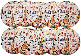 Novel Merk Cinco De Mayo Refrigerator Magnets, Small Circle Mexican Guitar Design for Fridge, Gifts, Decor, & Party Favors colorful 3 Inch
