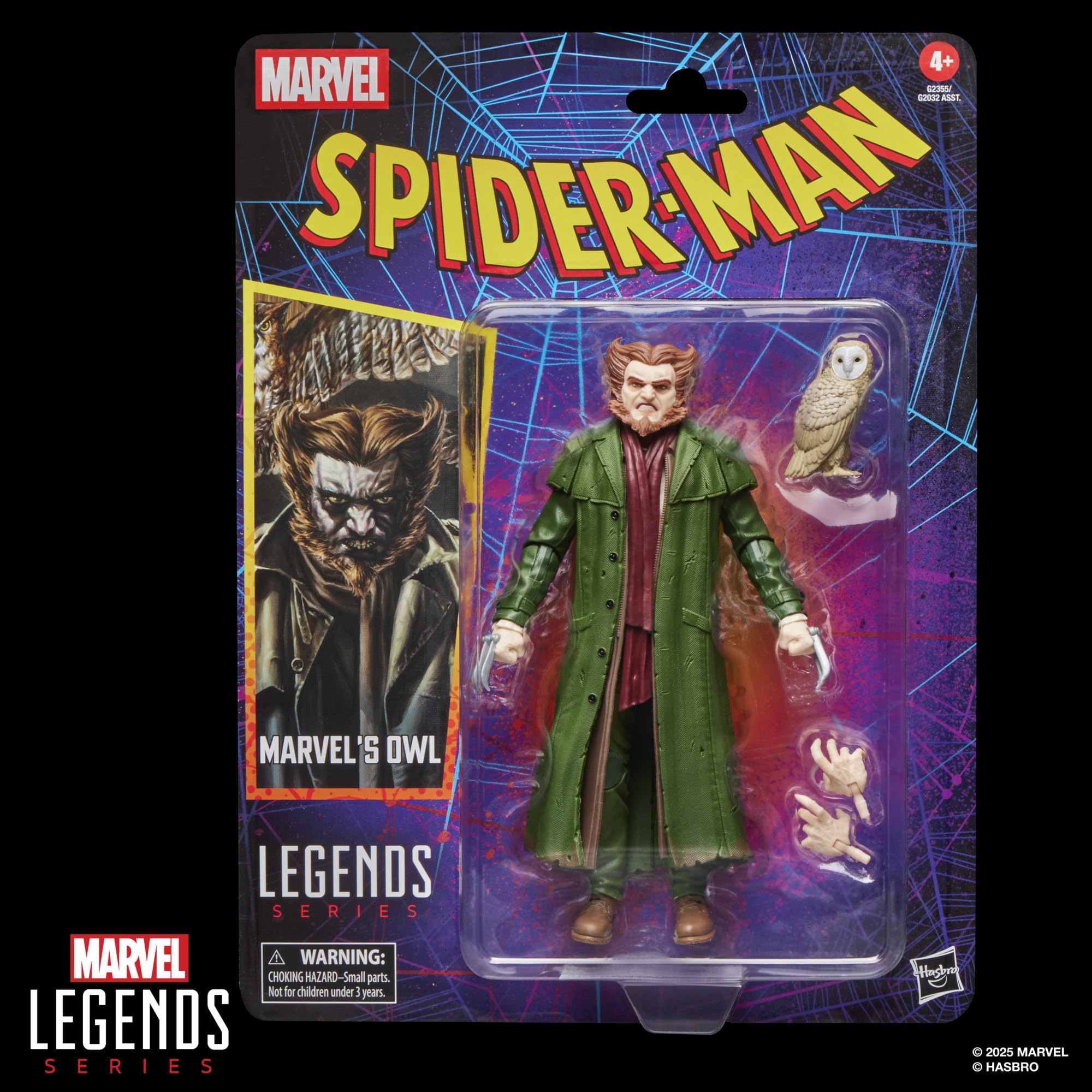 Marvel Legends Series Marvel’s Owl, Retro Spider-Man Comics Action-Figur zum Sammeln, Skala 15 cm – Ansicht 2
