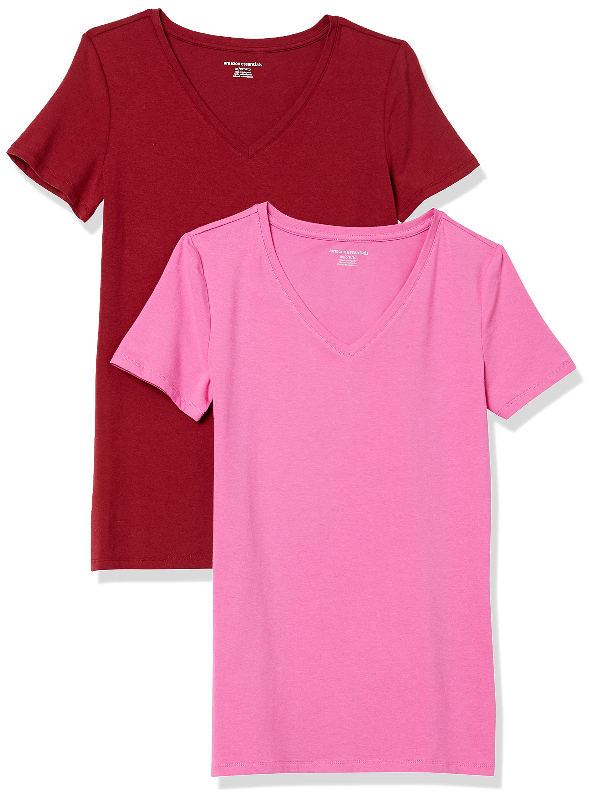 Amazon Essentials Women's Regular-Fit Short-Sleeve T-Shirt (Crewneck and V-Neck Options), Multipacks — view 112