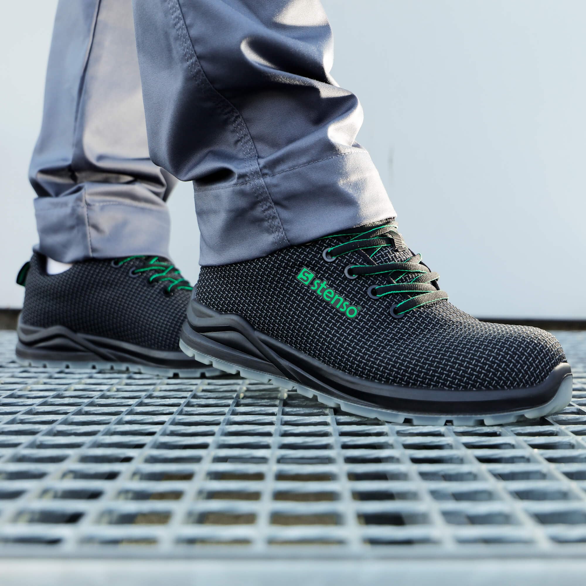 Ace Black S3 MF SR Zapatos De Seguridad para Hombre Mujer - Zapatillas Seguridad - Calzado Ligero De Seguridad S3